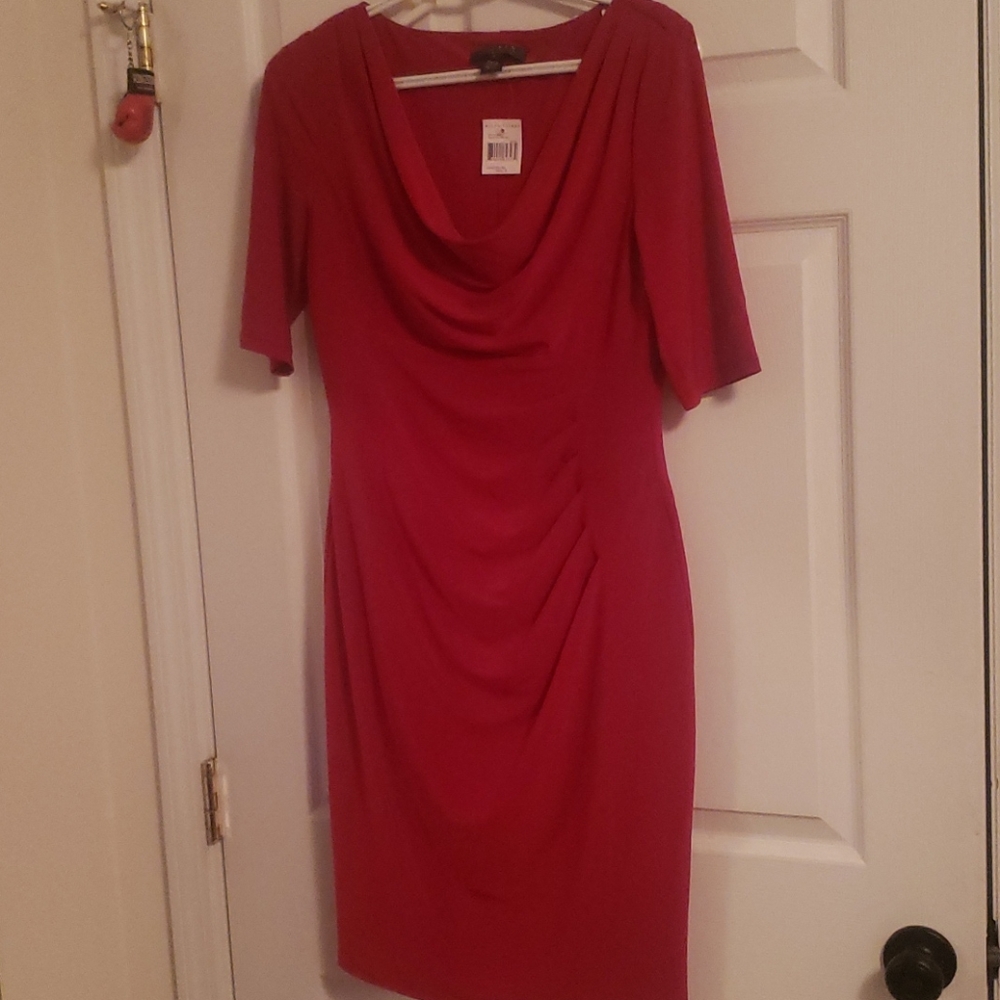Lauren Ralph Lauren drape neck dress new with tags